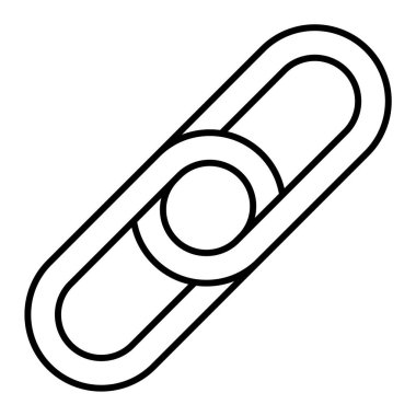 Mıknatısın tek izole edilmiş simgesinin vektör çizimi