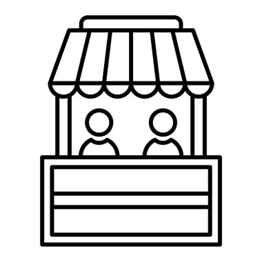 dükkan simgesi vektör illüstrasyonu