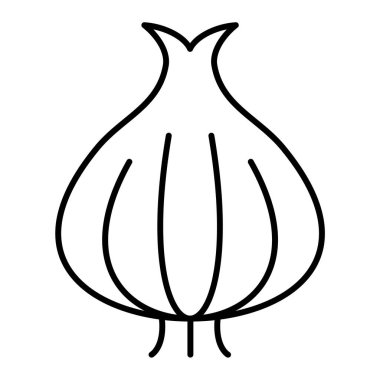 Soğan. Web simgesi basit illüstrasyon