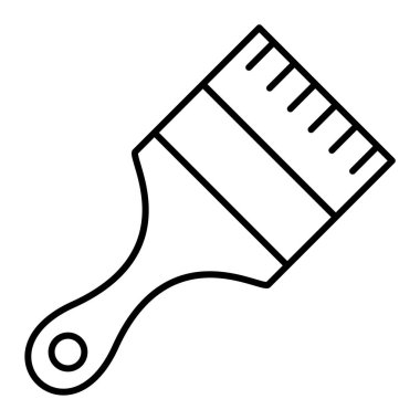 boya fırçası ikonu. vektör illüstrasyonu