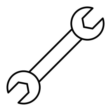 İngiliz anahtarı. Web simgesi basit illüstrasyon