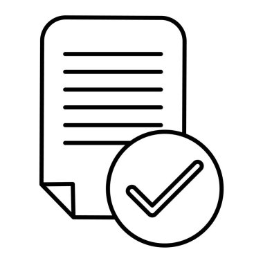 belge simgesi vektör illüstrasyonu