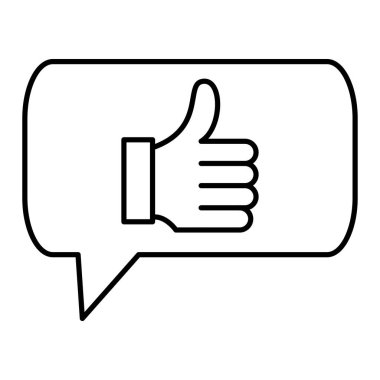 trend biçimi izole edilmiş arkaplanda başparmak simgesi