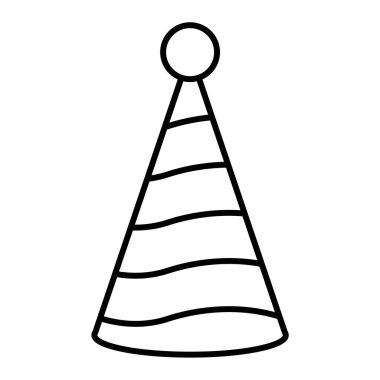 parti şapka simgesi vektör illüstrasyon grafik tasarımı
