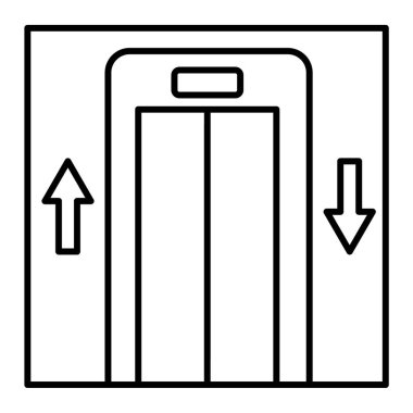 Modern kaldırma simgesinin vektör çizimi