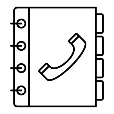 Telefon simgesi vektör illüstrasyonu