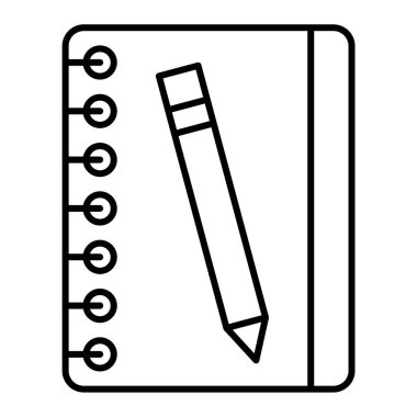 Kalem ve kalem simgesi. özet vektör illüstrasyonu.