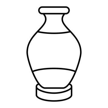 Vazo simgesinin vektör illüstrasyonu