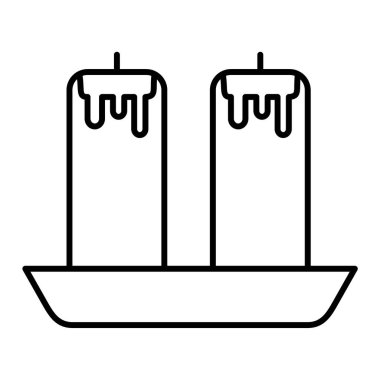 Bir tekne simgesinin vektör illüstrasyonu