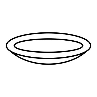 Bir kase yiyecek ve yemek ikonu vektör illüstrasyon grafik tasarımı