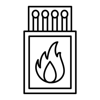 Ateş ikonu. Web için özet çizim vektör simgeleri