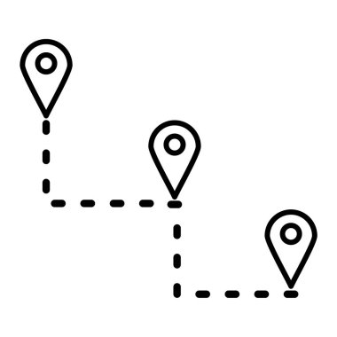 konum simgesi vektör illüstrasyonu