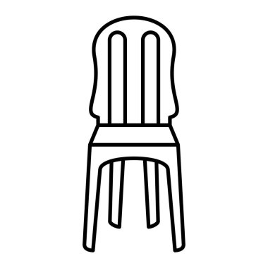 Tabure ikonu vektör çizimi tasarımı