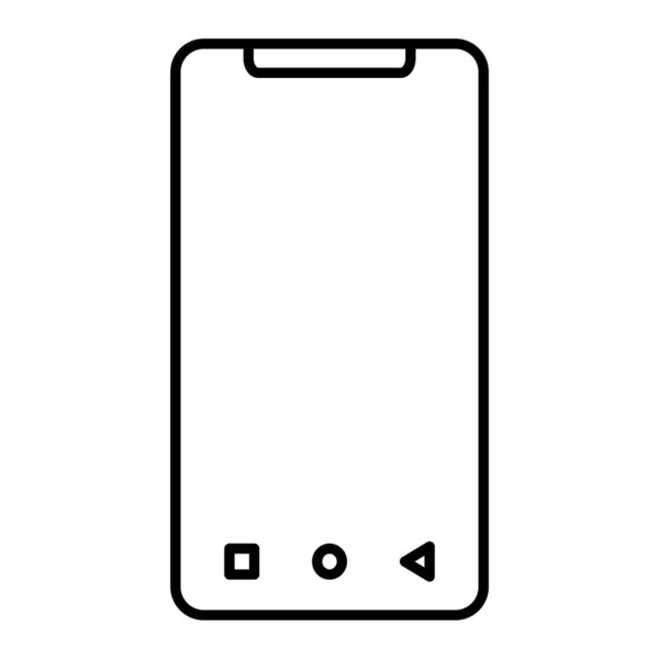 Smartphone Icono Web Diseño Simple — Vector de stock