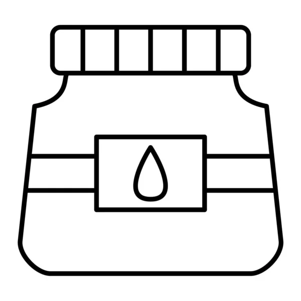 ウォーターボトルのアイコンの瓶 ウェブ用のフラスコ ベクトル アイコンの概略図 — ストックベクタ