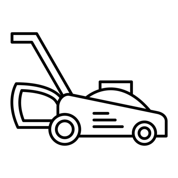 Gräsklippare Ikon Kontur Illustration Vektor Symbol För Webben — Stock vektor