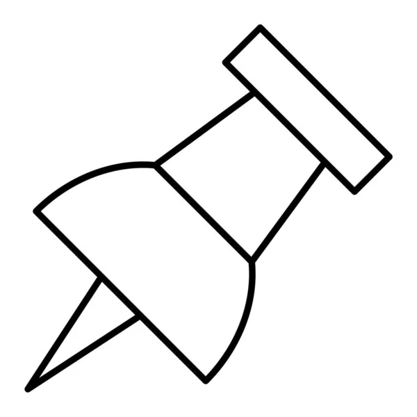 Pousser Icône Broche Illustration Simple Des Icônes Vectorielles Push Pin — Image vectorielle