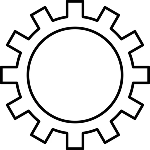 Cog Web Icon Simple Illustration — Stock Vector