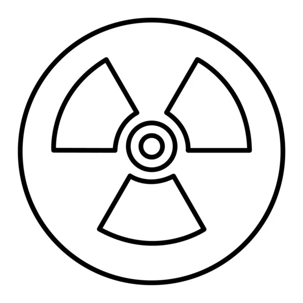 Icône Rayonnement Illustration Schématique Des Icônes Vectorielles Radioactives Pour Web — Image vectorielle