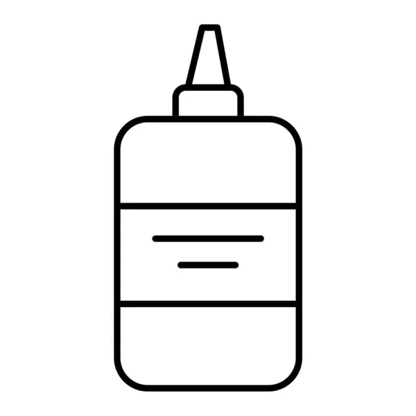 Іконка Пляшки Клеєм Начерк Ілюстрації Гірчиці Векторний Символ Інтернету — стоковий вектор