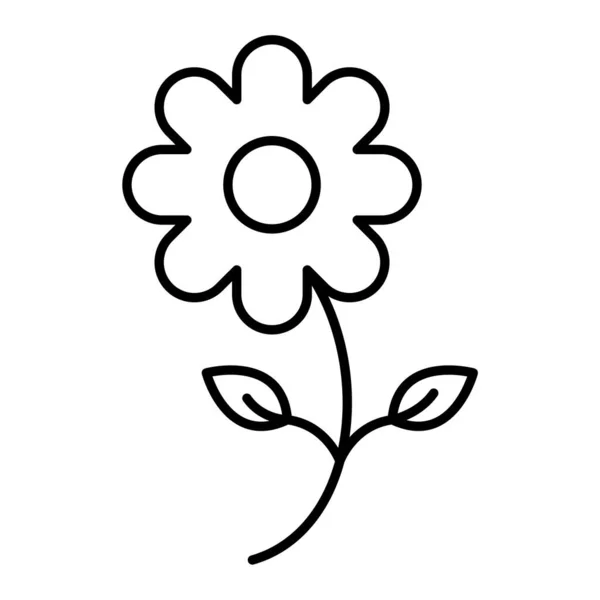 Λουλούδι Web Εικονίδιο Απλή Απεικόνιση — Διανυσματικό Αρχείο