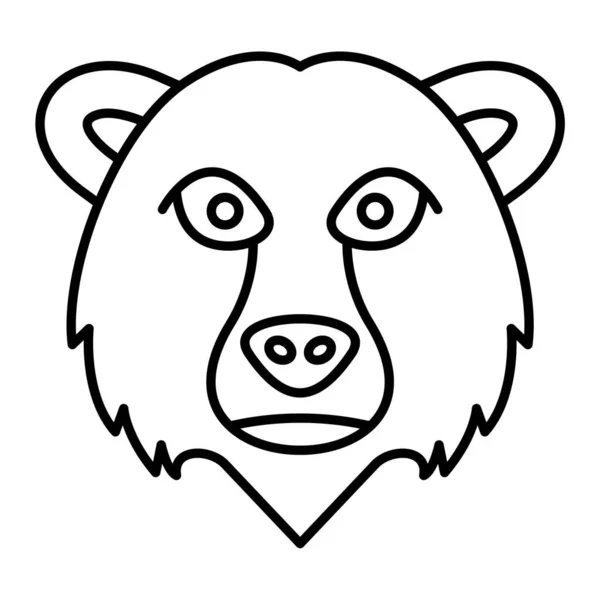 Urso Web Ícone Ilustração Simples — Vetor de Stock
