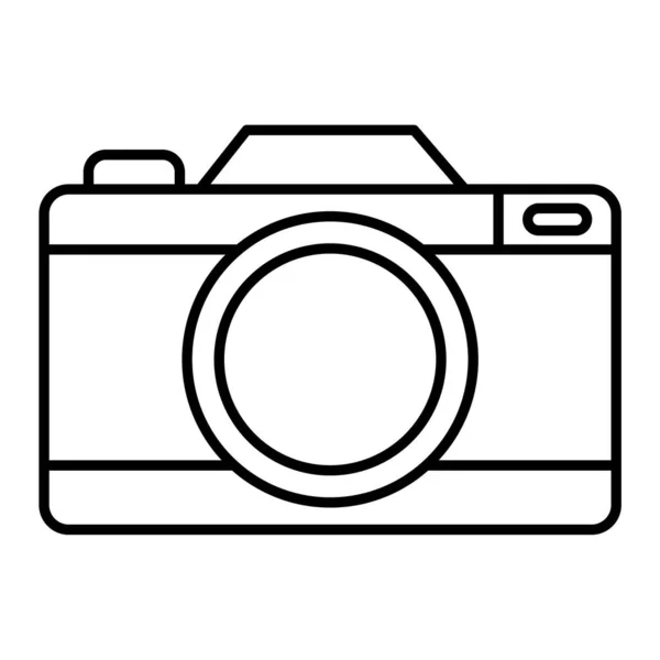 Kameraobjektiv Symbol Umriss Fotografie Foto Vektor Illustration Symbol — Stockvektor