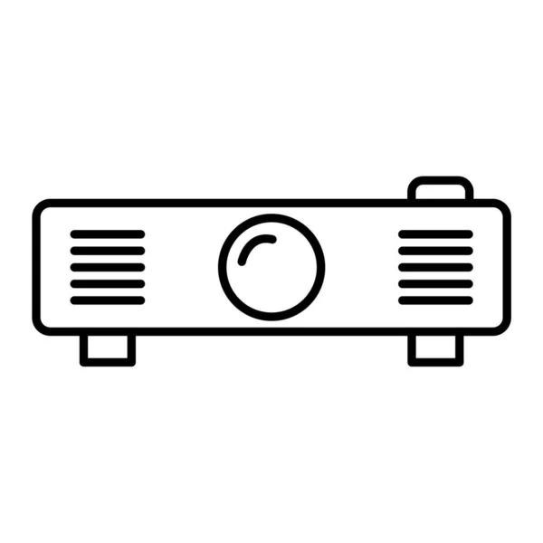 Video Camera Icon Outline Radio Fan Vector Symbol Web Design — Stockvector