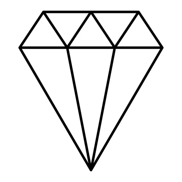 Diamant Symbol Vektor Illustration — Stockvektor