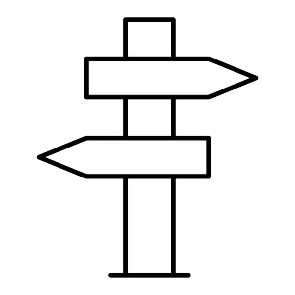 Wegweiser Symbol Umrisse Illustration Von Wegweiser Vektorsymbolen Für Das Web — Stockvektor