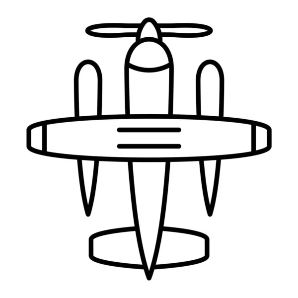 Vliegtuigpictogram Schets Illustratie Van Vliegtuigen Vector Pictogrammen Voor Web — Stockvector