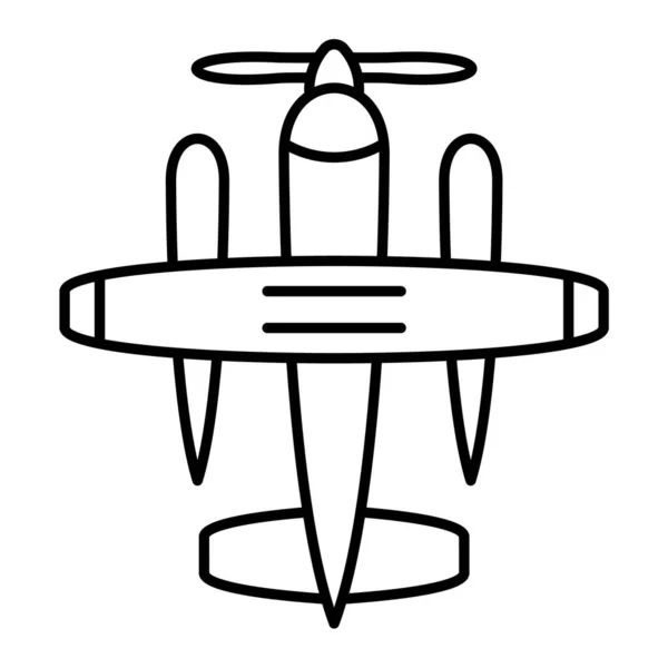 Icona Dell Aereo Illustrazione Schematica Delle Icone Vettoriali Degli Aeromobili — Vettoriale Stock