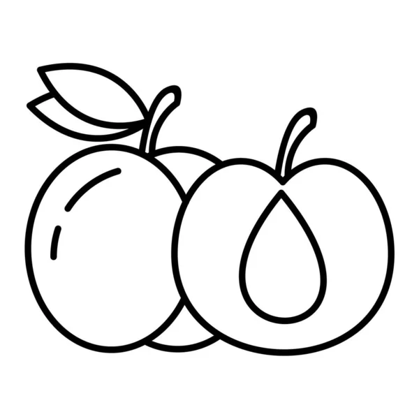Frukt Ikon Vektor Illustration Grafisk Design — Stock vektor