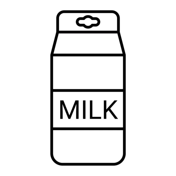 Botella Leche Icono Vector Ilustración — Vector de stock