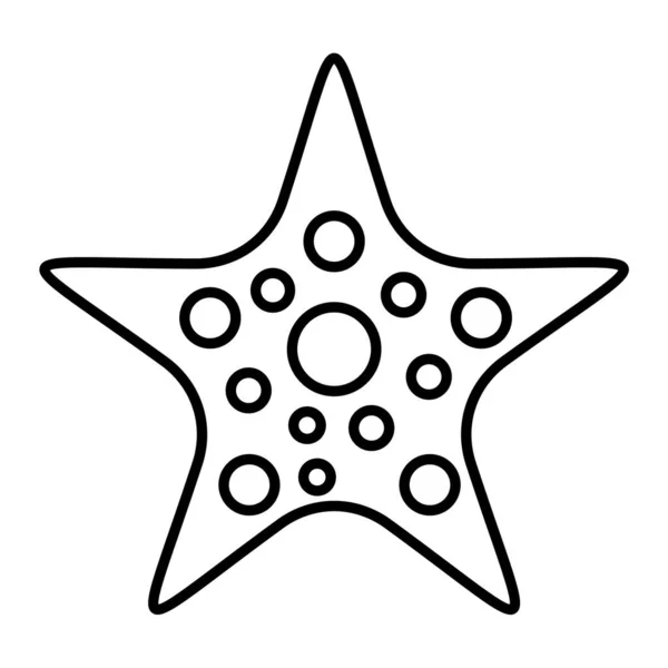 Estrella Mar Icono Vector Ilustración — Archivo Imágenes Vectoriales