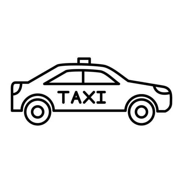 Taxi Web Icon Vector Illustration — Stock Vector