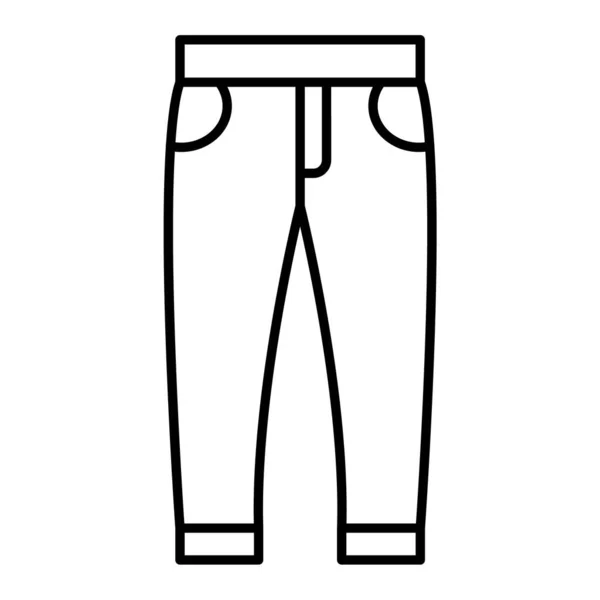 Pants Icon Simple Illustration Clothes Vector Symbol Web — Stock Vector