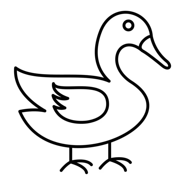 Vector Swan Glyph Icon Design — стоковий вектор