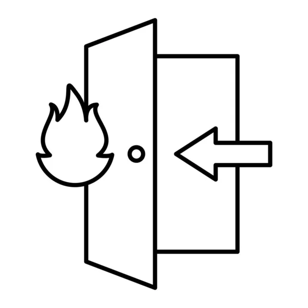 Vector Illustration Emergency Exit Icon — Stockový vektor