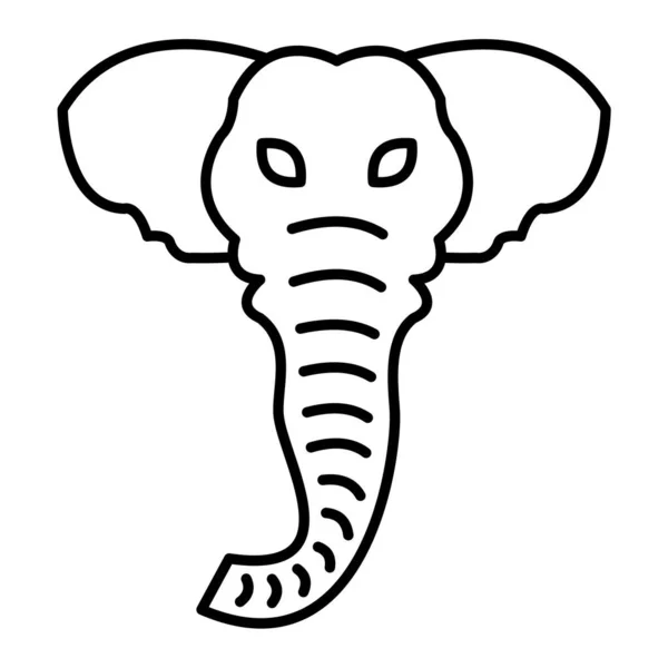 Слон Веб Иконка Простой Дизайн — стоковый вектор