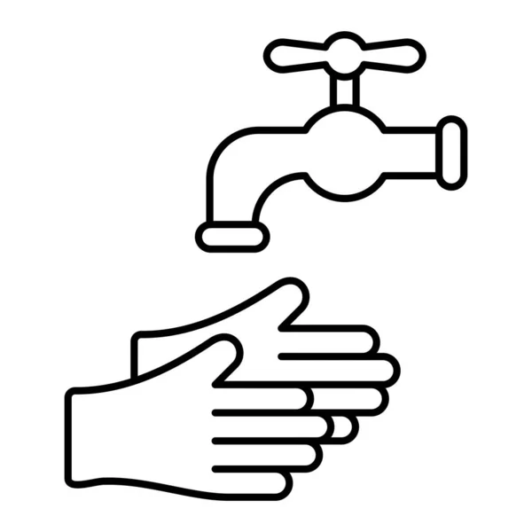 Icon Vektor Abbildung Zum Händewaschen — Stockvektor