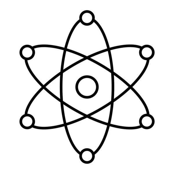 Значок Атома Начерк Ілюстрації Науки Векторні Піктограми Інтернету — стоковий вектор