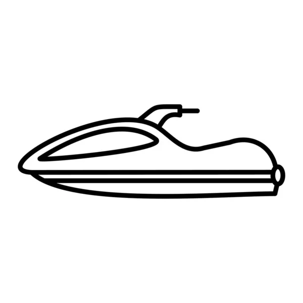 Значок Моторного Човна Вектор Ізольований Білому Тлі Вашого Веб Мобільного — стоковий вектор