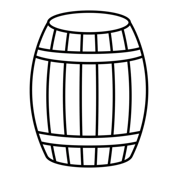 Barril Cerveza Icono Ilustración Vectorial — Archivo Imágenes Vectoriales