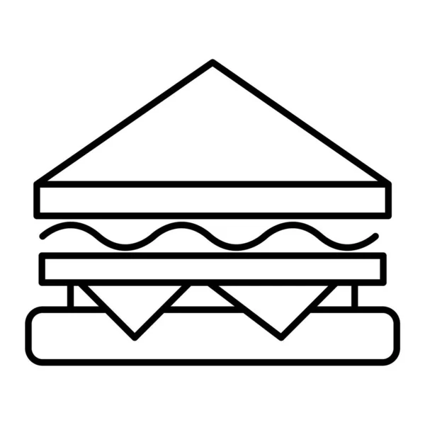 Sandwich Pictogram Vector Illustratie — Stockvector