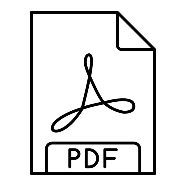 Vector Illustration Pdf File Format Icon — Archivo Imágenes Vectoriales