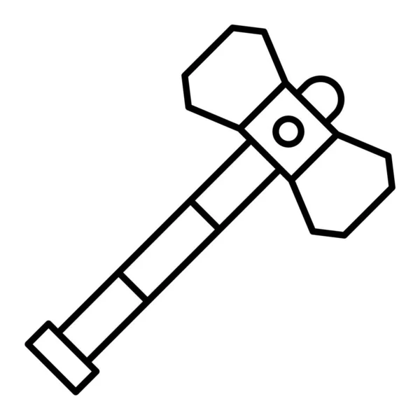 Значок Молотка Контурная Иллюстрация Векторных Значков Гаечного Ключа Сети — стоковый вектор