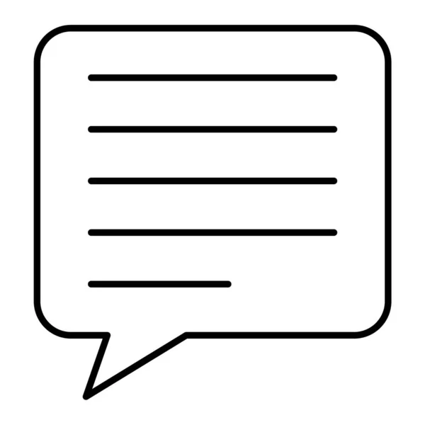 Mensagem Chat Ilustração Simples — Vetor de Stock