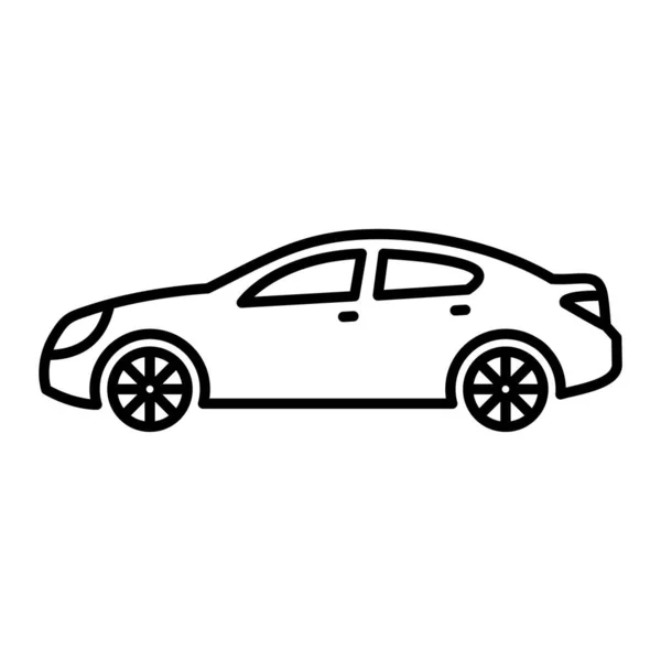 Ícone Carro Ilustração Simples Ícones Vetoriais Sedan Para Web — Vetor de Stock