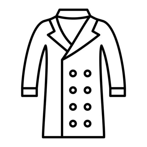 Mantelsymbol Einfache Illustration Von Kleidungsvektorsymbolen Für Das Web — Stockvektor